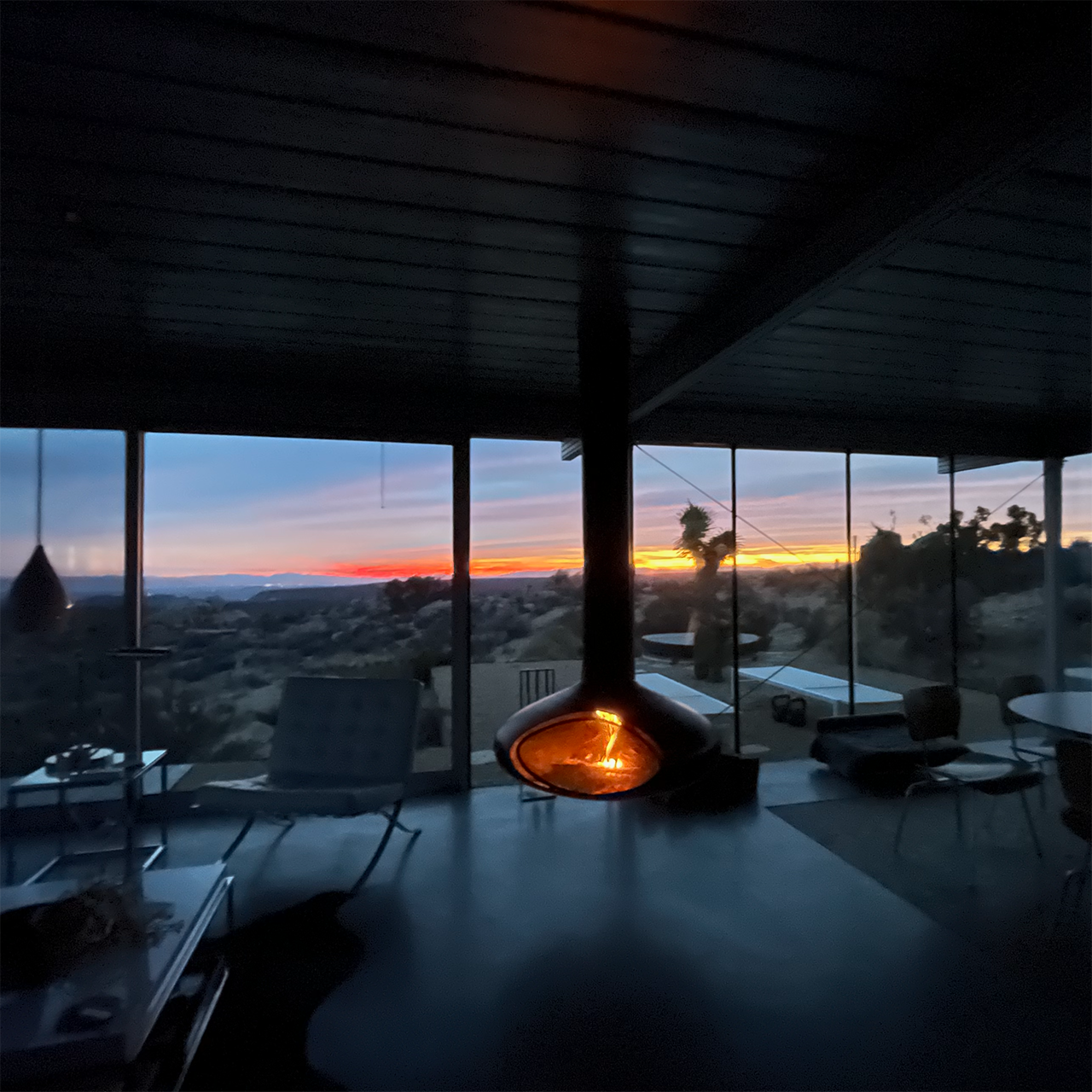 High desert landscape surrounding the property