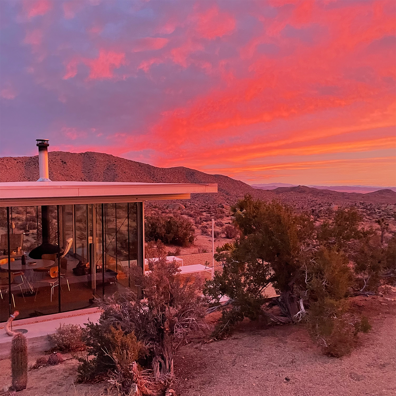 Wide high desert horizon in Pioneertown