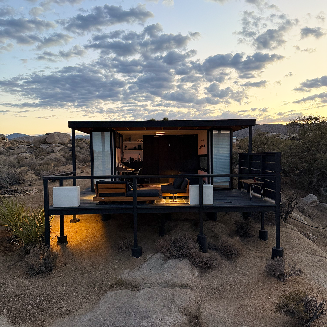 Studio exterior in the desert